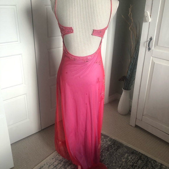 Gorgeous Beaded Cherry Blossom Open-Back Gown - Picture 4 of 7